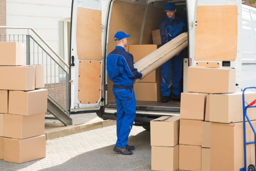 Office storage boxes and filing cabinets in a Westminster business setting