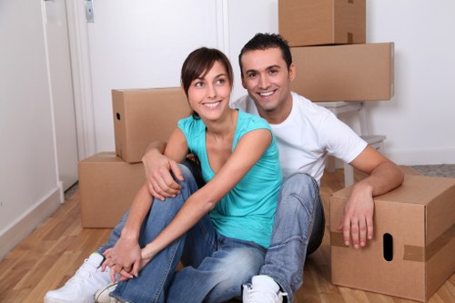 Local office furniture and documents prepared for storage in Westminster