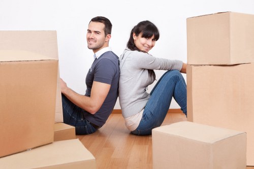 Careful furniture handling during a Westminster house move