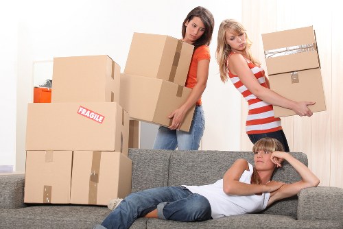 Packed household items ready for long-term storage